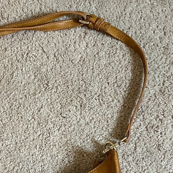 Steve Madden, Leather Crossbody EUC, Gold Spike Accents, Adjustable Strap - Picture 10 of 16